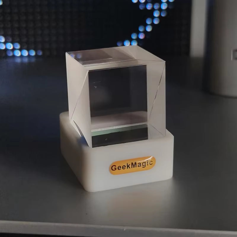 Creative Mini Geekmagic Crystal Display for Desktop Game Decoration Weather Station Gif Play